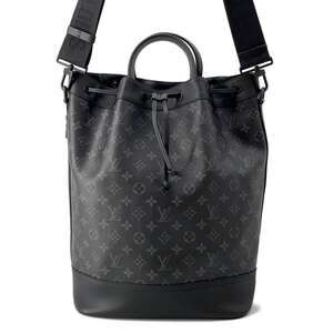 Louis Vuitton Monogram Eclipse Black Maxi Noe Sling Shoulder Bag Black